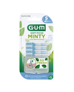GUM SOFT-PICKS MINTY Smalll 40 Stück