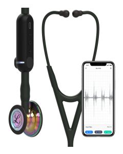8572_01_Littmann_COREDigital_hochglaenzend Rainbow, Schlauch schwarz