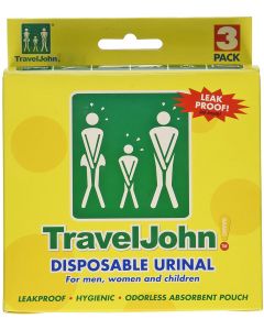 TravelJohn™ Einweg-Urinbeutel