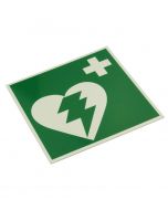 Hinweisschild für Defibrillator (148 x 148 mm)